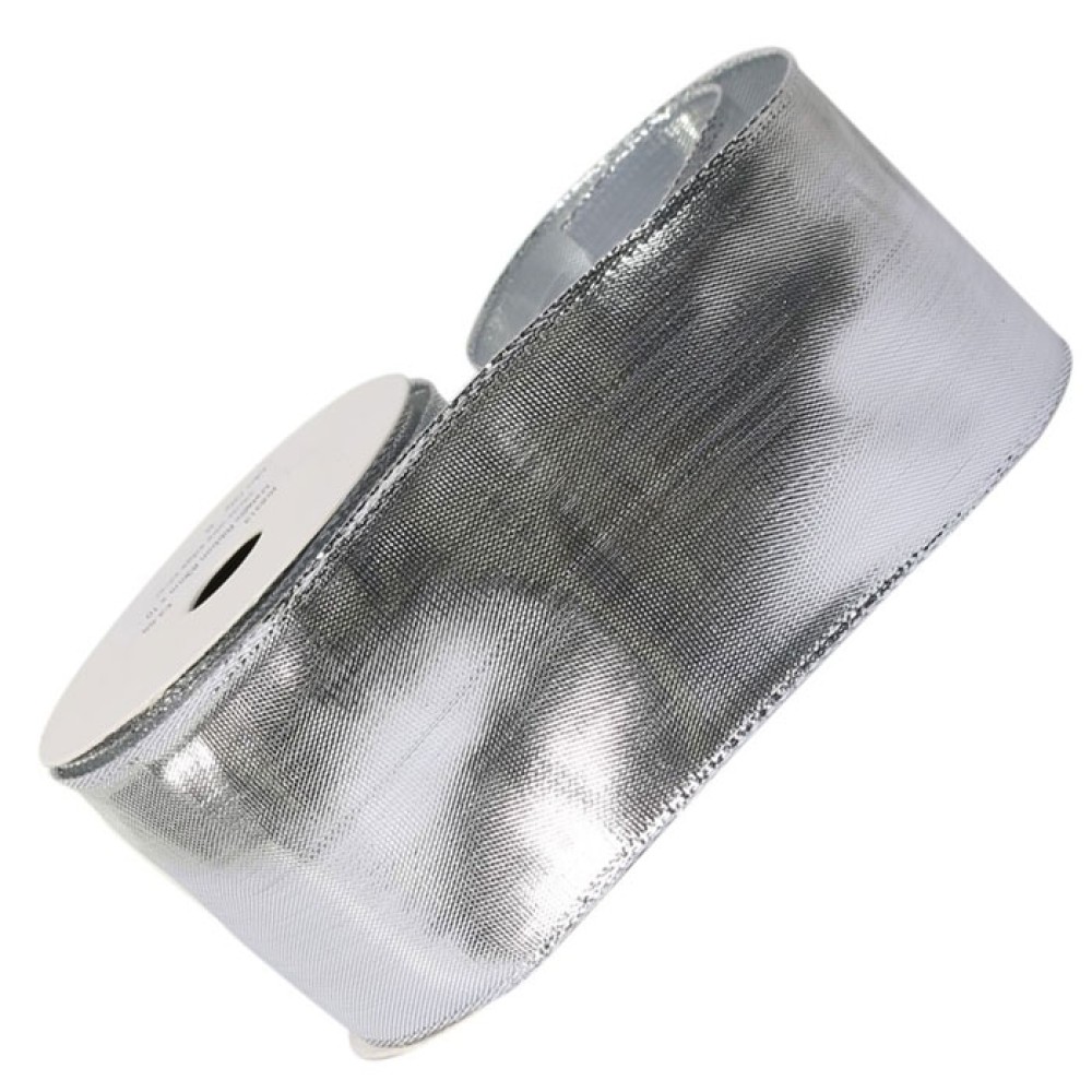 Silver Wired Christmas Ribbon Christmas Ribbons